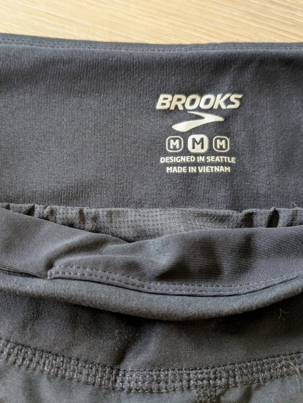 Brooks Women's Black Athletic Running Shorts - Picture 2 of 4